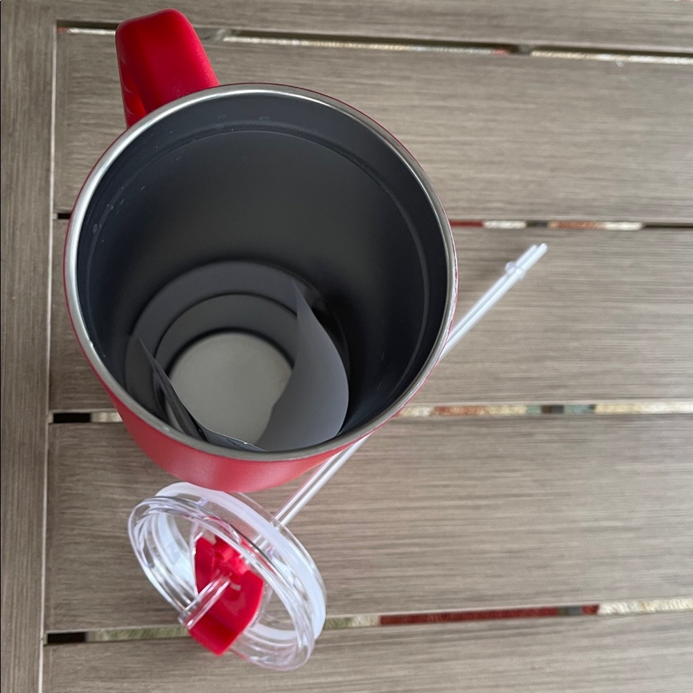 Red KC Chiefs Tumbler with Handle 40 oz NWT - Picture 4 of 4